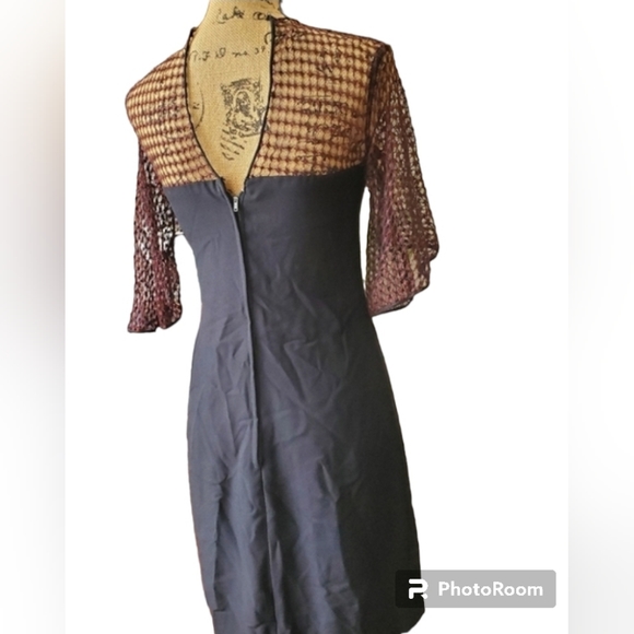 VINTAGE Black DRESS - Picture 3 of 13